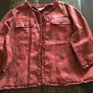 Linen jacket XL bricks color XL